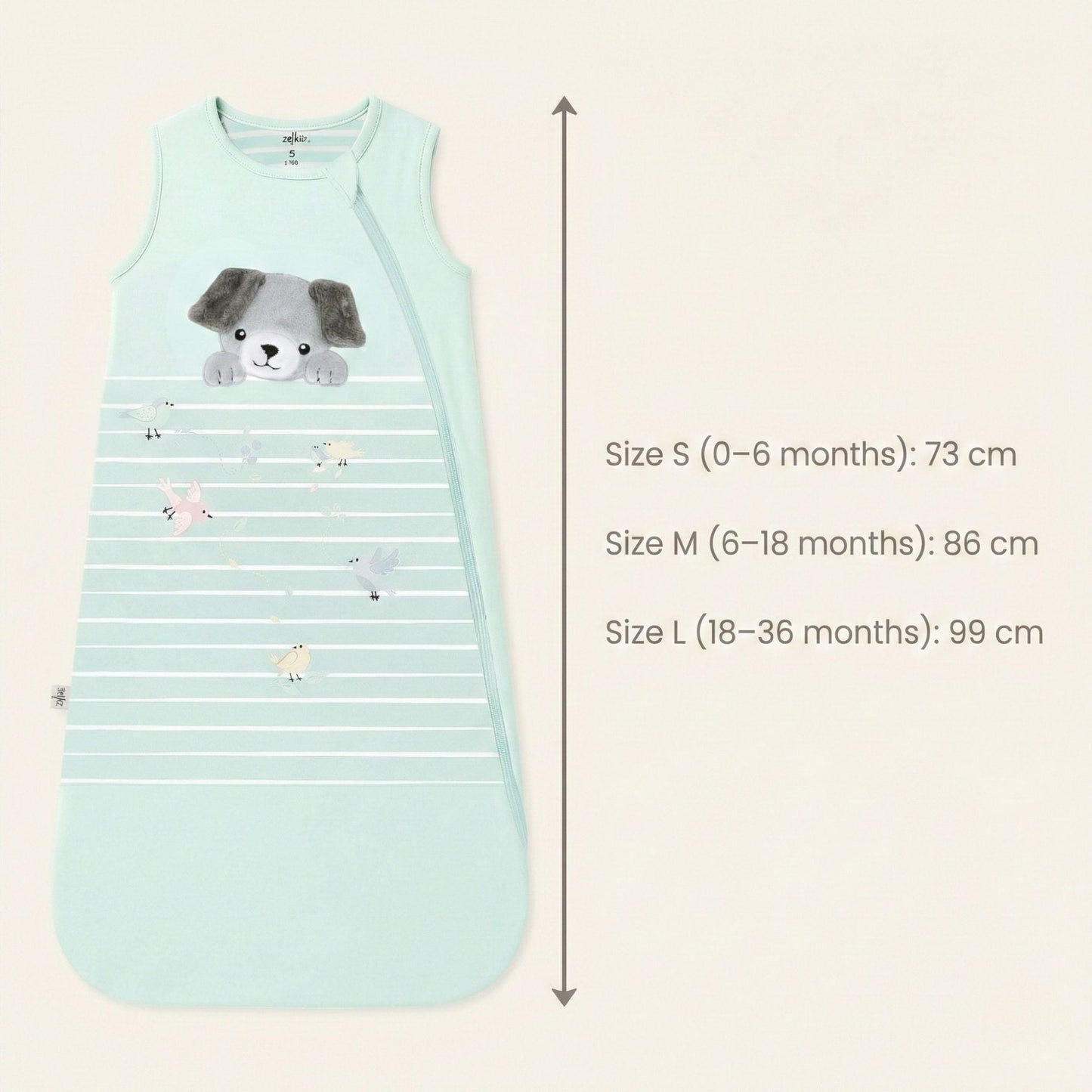 Cozy and Safe Bamboo Sleep Sack for Your Little Puppy
