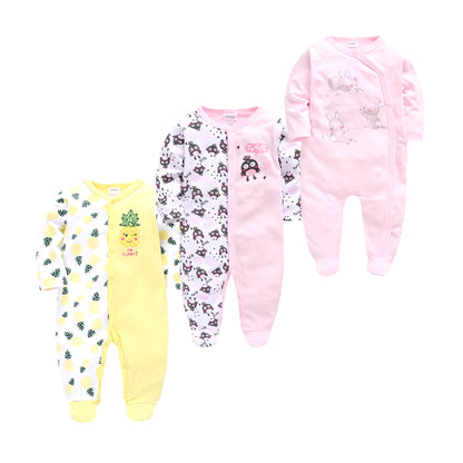 Cozy and Cute 5-Piece Baby Pyjamas Set for Boys and Girls - Soft Cotton Sleepers for Newborns