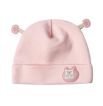 0-3 Months Baby Hats Newborn Beanie Winter Warm Thicker Cotton Soft Elastic Baby Cap for Girls Boys Infant Bonnet Accessories