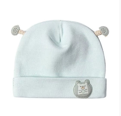 0-3 Months Baby Hats Newborn Beanie Winter Warm Thicker Cotton Soft Elastic Baby Cap for Girls Boys Infant Bonnet Accessories