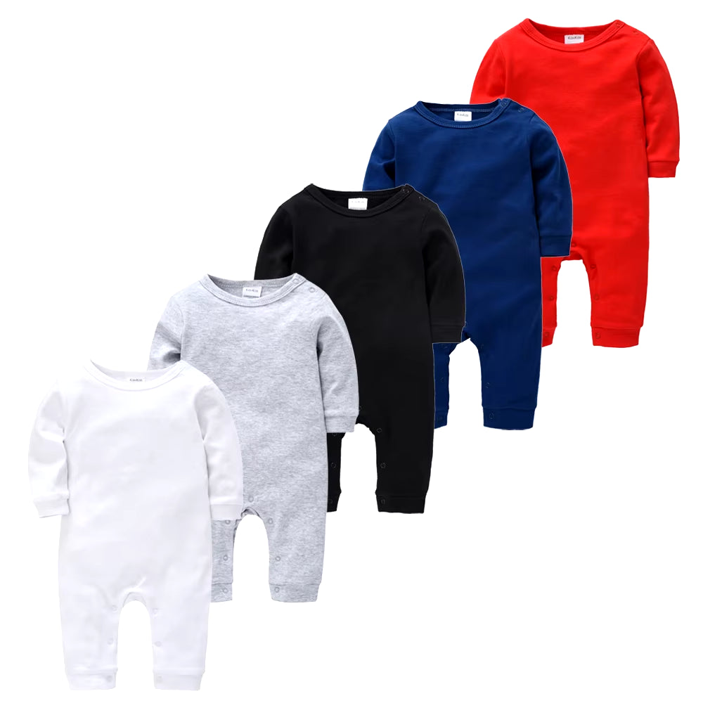 Cozy and Cute 5-Piece Baby Pyjamas Set for Boys and Girls - Soft Cotton Sleepers for Newborns