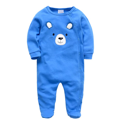 Cozy and Cute 5-Piece Baby Pyjamas Set for Boys and Girls - Soft Cotton Sleepers for Newborns