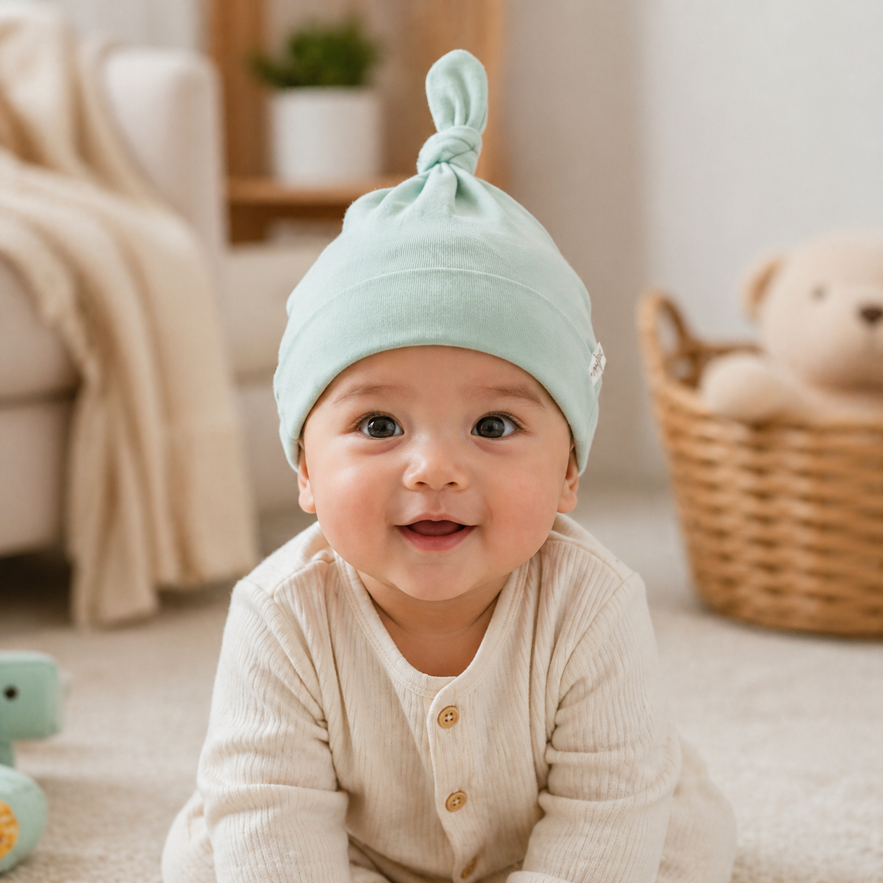 Snuggle Up in Style: Adorable Bamboo Beanies for Your Little One - Puppy