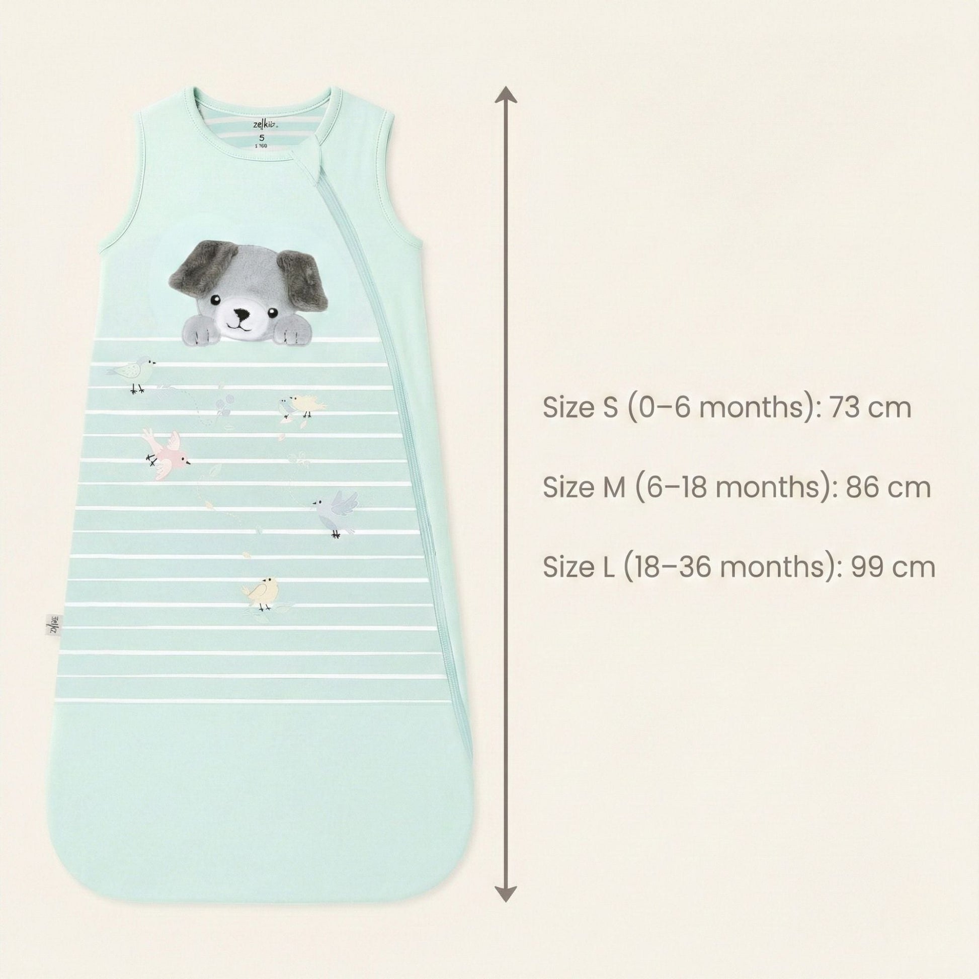 Cozy and Safe Bamboo Sleep Sack for Your Little Puppy