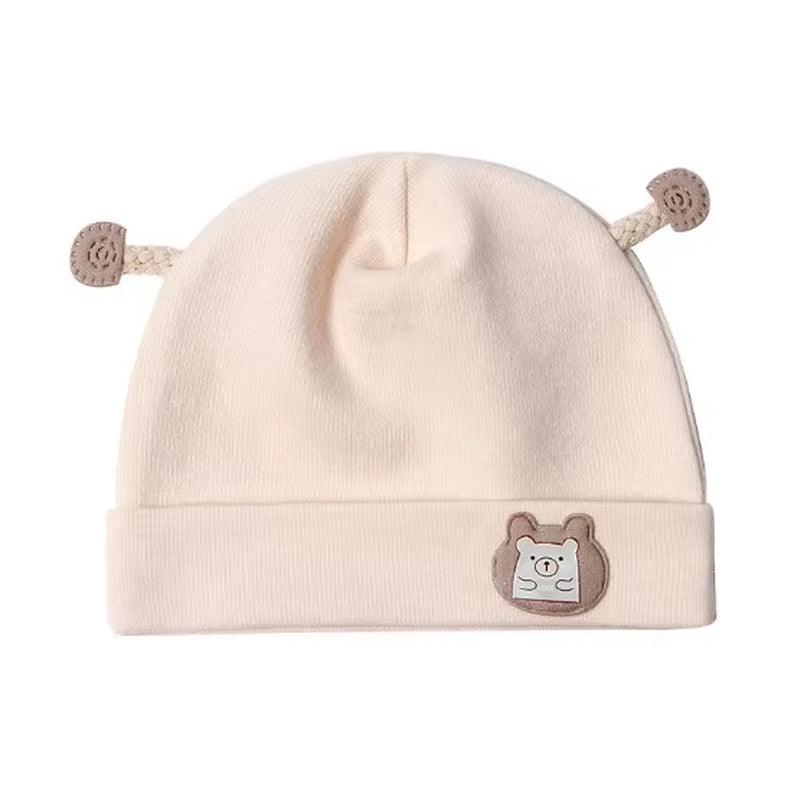 0-3 Months Baby Hats Newborn Beanie Winter Warm Thicker Cotton Soft Elastic Baby Cap for Girls Boys Infant Bonnet Accessories