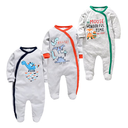 Cozy and Cute 5-Piece Baby Pyjamas Set for Boys and Girls - Soft Cotton Sleepers for Newborns