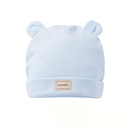 0-3 Months Baby Hats Newborn Beanie Winter Warm Thicker Cotton Soft Elastic Baby Cap for Girls Boys Infant Bonnet Accessories