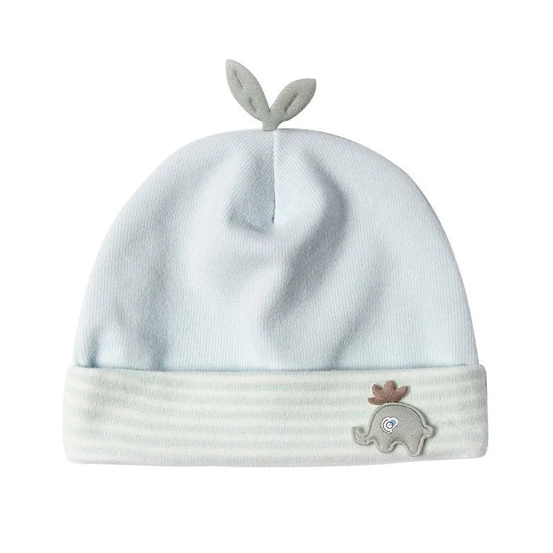 0-3 Months Baby Hats Newborn Beanie Winter Warm Thicker Cotton Soft Elastic Baby Cap for Girls Boys Infant Bonnet Accessories