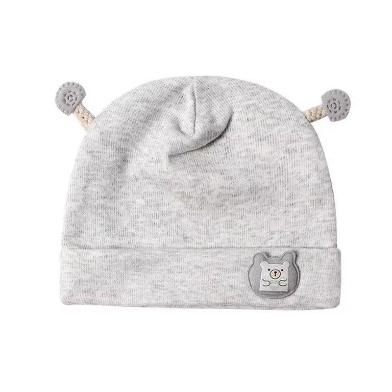 0-3 Months Baby Hats Newborn Beanie Winter Warm Thicker Cotton Soft Elastic Baby Cap for Girls Boys Infant Bonnet Accessories
