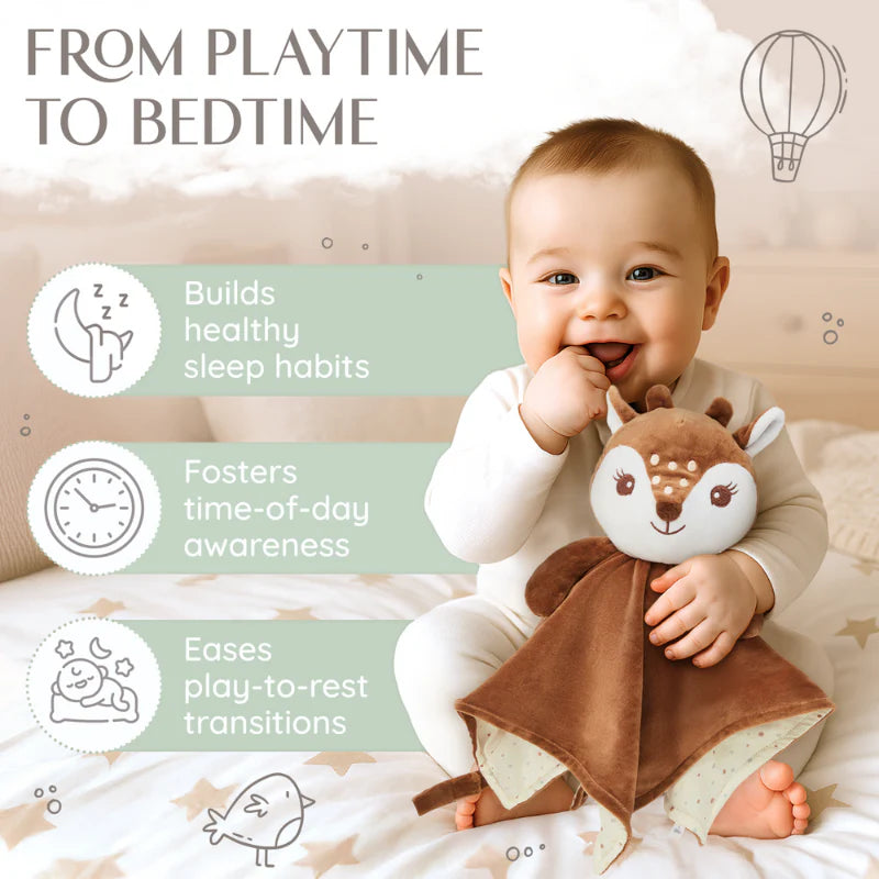 Fawn Luviduvi® Reversible Lovey: The Ultimate Comfort and Discovery Toy for Your Little One