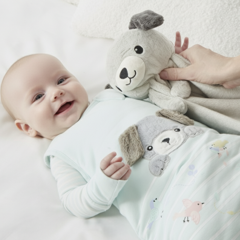 Cozy and Safe Bamboo Sleep Sack for Your Little Puppy