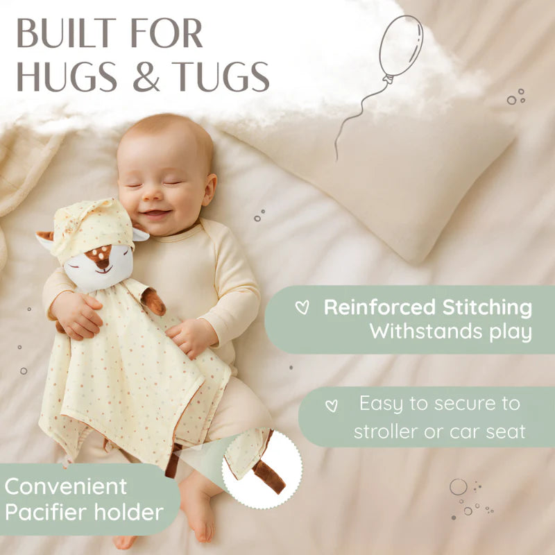 Fawn Luviduvi® Reversible Lovey: The Ultimate Comfort and Discovery Toy for Your Little One