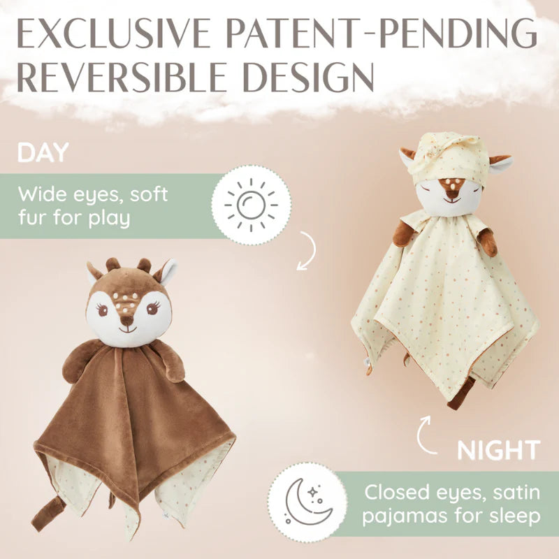 Fawn Luviduvi® Reversible Lovey: The Ultimate Comfort and Discovery Toy for Your Little One