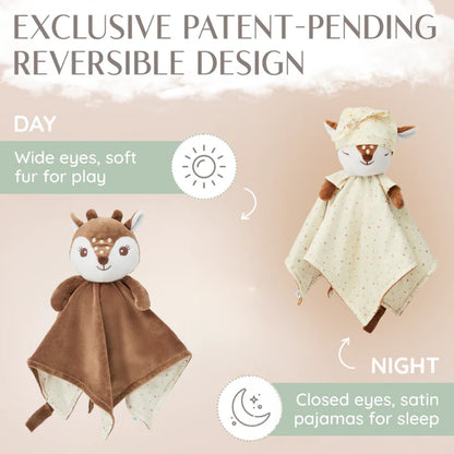 Fawn Luviduvi® Reversible Lovey: The Ultimate Comfort and Discovery Toy for Your Little One