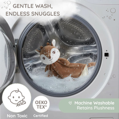 Fawn Luviduvi® Reversible Lovey: The Ultimate Comfort and Discovery Toy for Your Little One