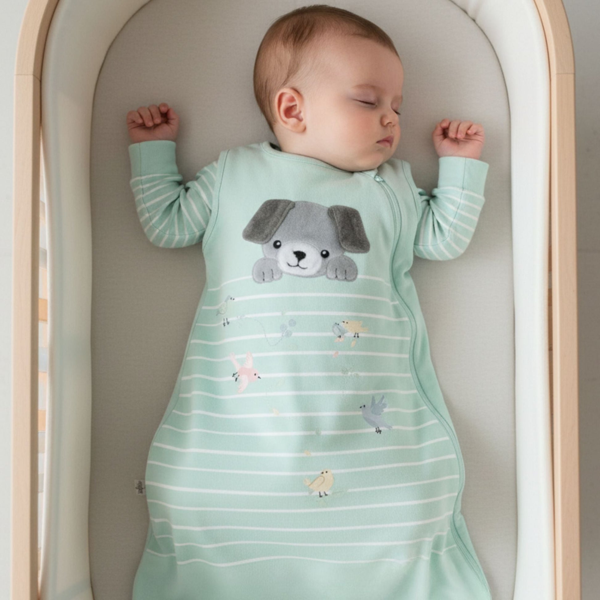 Cozy and Safe Bamboo Sleep Sack for Your Little Puppy